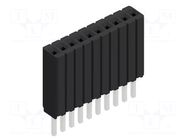 Connector: pin strips; socket; female; PIN: 10; BLM KG 1; 1.5A; 125V FISCHER ELEKTRONIK