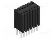 Connector: pin strips; socket; female; PIN: 14; BLM KG 2; 1.5A; 125V FISCHER ELEKTRONIK