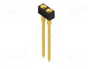 Connector: pin strips; socket; female; PIN: 2; MK 207; 1.5A; 60V FISCHER ELEKTRONIK