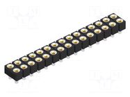 Connector: pin strips; socket; female; PIN: 30; SMT; 1.5A; 60V; 2x15 FISCHER ELEKTRONIK