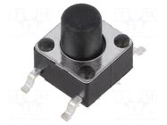 Microswitch TACT; SPST-NO; Pos: 2; 0.05A/12VDC; SMT; none; 1.6N SCHURTER