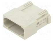 Connector: HDC; contact insert; male; MIXO; PIN: 12; 10A; 600V ILME