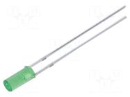 LED; yellow green; 3mm; 100÷150mcd; 110°; Front: flat; 2.1÷2.6VDC OPTOSUPPLY