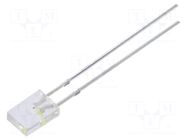 LED; white warm,red; rectangular; 2x5x7mm; bipolar; 500÷750mcd OPTOSUPPLY