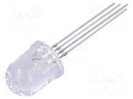 LED; red,green,yellow; 10mm; 30°; Front: convex; -30÷85°C; round OPTOSUPPLY
