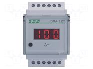 Ammeter; digital,mounting; True RMS; for DIN rail mounting; LED F&F