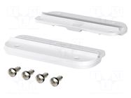 Set of wall holders; white; 2pcs. BOPLA
