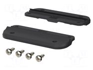 Set of wall holders; black; 2pcs. BOPLA