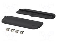 Set of wall holders; black; 2pcs. BOPLA