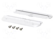 Set of wall holders; white; 2pcs. BOPLA
