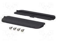 Set of wall holders; black; 2pcs. BOPLA