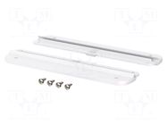 Set of wall holders; white; 2pcs. BOPLA