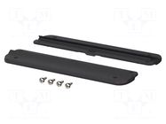 Set of wall holders; black; 2pcs. BOPLA