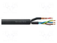 Wire: microphone cable; 2x0.23mm2,3x1.5mm2; black; Cu; -25÷65°C REDS MUSIC