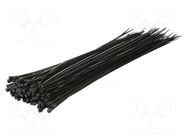 Cable tie; L: 400mm; W: 4.4mm; black; polyamide; 100pcs; UL94V-2 LOGILINK