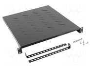 Shelf; 1U; black; Standard: 19" LANBERG