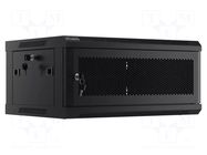 Enclosure: rack cabinet; Standard: 19"; 4U; black; Z: 450mm; X: 600mm LANBERG