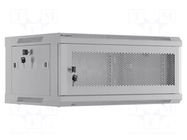 Enclosure: rack cabinet; Standard: 19"; 4U; grey; Z: 450mm; X: 600mm LANBERG