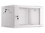 Enclosure: rack cabinet; Standard: 19"; 6U; grey; Z: 450mm; X: 600mm LANBERG