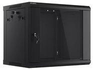 Enclosure: rack cabinet; Standard: 19"; 9U; black; Z: 450mm; X: 600mm LANBERG