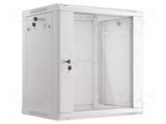 Enclosure: rack cabinet; Standard: 19"; 12U; grey; Z: 450mm; X: 600mm LANBERG