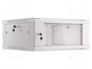 Enclosure: rack cabinet; Standard: 19"; 4U; grey; Z: 600mm; X: 600mm LANBERG