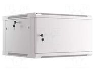 Enclosure: rack cabinet; Standard: 19"; 6U; grey; Z: 600mm; X: 600mm LANBERG
