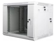Enclosure: rack cabinet; Standard: 19"; 9U; grey; Z: 600mm; X: 600mm LANBERG