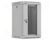 Enclosure: rack cabinet; Standard: 10"; 9U; grey; Z: 300mm; X: 300mm LANBERG