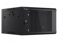 Enclosure: rack cabinet; Standard: 19"; 6U; black; 600mm; hanging LANBERG