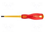 Screwdriver: insulated; PlusMinus PZ-type; PZ2/SL; 100mm; 1kVAC NEO TOOLS
