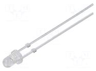 LED; yellow; 3mm; 4200÷5800mcd; 30°; Front: convex; 2.1÷2.6VDC; 78mW OPTOSUPPLY