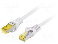 Patch cord; RJ45 plug,both sides; S/FTP; 6a; stranded; Cu; LSZH LANBERG