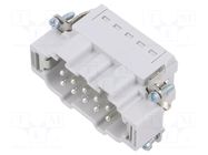 Connector: HDC; contact insert; male; PIN: 10; 16A; 500V; HEAVYCON PHOENIX CONTACT