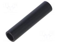 Connector: 4mm banana; socket; 10A; 30VAC; 60VDC; black; tinned HIRSCHMANN T&M