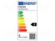 LED lamp; white warm; G9; 230VAC; 300lm; P: 2.7W; 320°; 2700K PHILIPS
