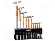 Kit: stand; Kind of handle: T; Wrench: hex key-set NEO TOOLS