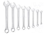 Wrench-set; combination spanner; Chrom-vanadium steel; 8pcs. NEO TOOLS