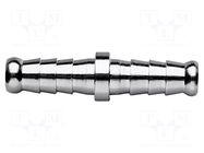 Plug-in nozzle; double-sided; brass; Pneumatic connection: 7mm NEO TOOLS