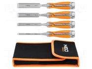 Kit: chisels; wood; 6mm,12mm,18mm,24mm; 4pcs. NEO TOOLS