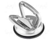 Suction lifter; glass; aluminium; 120mm; 50kg NEO TOOLS
