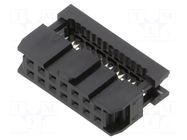 Connector: IDC; plug; female; PIN: 14; IDC; for ribbon cable; 2.54mm AMPHENOL COMMUNICATIONS SOLUTIONS