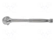 Rattle; 1/4"; with switch; 145mm; Teeth: 24; steel grip PROLINE
