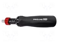 Screwdriver; torque; 195mm; 1÷6Nm; Mounting: 1/4" PROLINE
