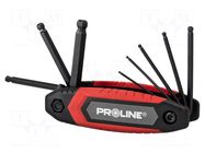 Wrench-set; hex key,spherical; 8pcs. PROLINE