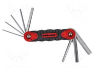 Wrench-set; hex key; 1.5mm,2mm,2.5mm,3mm,4mm,5mm,6mm,8mm; 8pcs. PROLINE