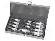 Wrench-set; socket spanner,Torx®; Chrom-vanadium steel; 12pcs. PROLINE