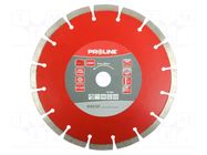 Cutting diamond wheel; Ø: 230mm; Øhole: 25.4mm; Disc thick: 2.5mm PROLINE