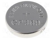 Battery: silver; LR1130,LR54,coin,SR54; 1.55V; non-rechargeable GP