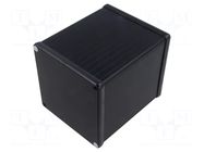 Enclosure: with panel; 1455; X: 104.5mm; Y: 120mm; Z: 104.5mm; black HAMMOND